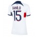 Günstige Paris Saint-Germain Danilo Pereira #15 Auswärts Fussballtrikot Damen 2023-24 Kurzarm